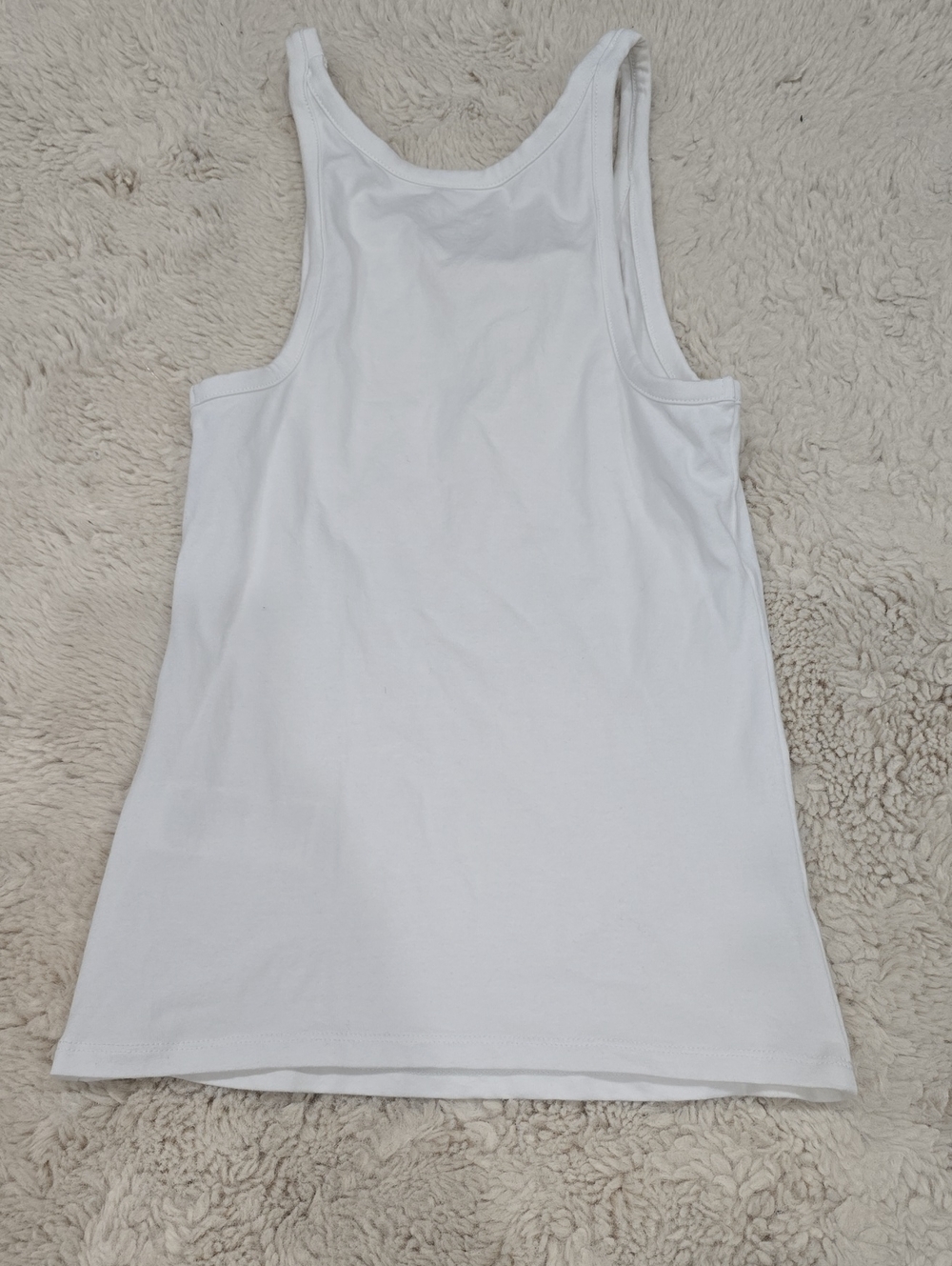 Pilcro White Ribbed Racerback Tank - Picture 6 of 6